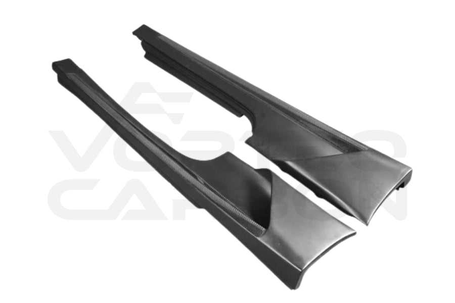 Partial Carbon Fiber A Style Rocker Panel Side Skirts - Ferrari F430 (2004-2009)