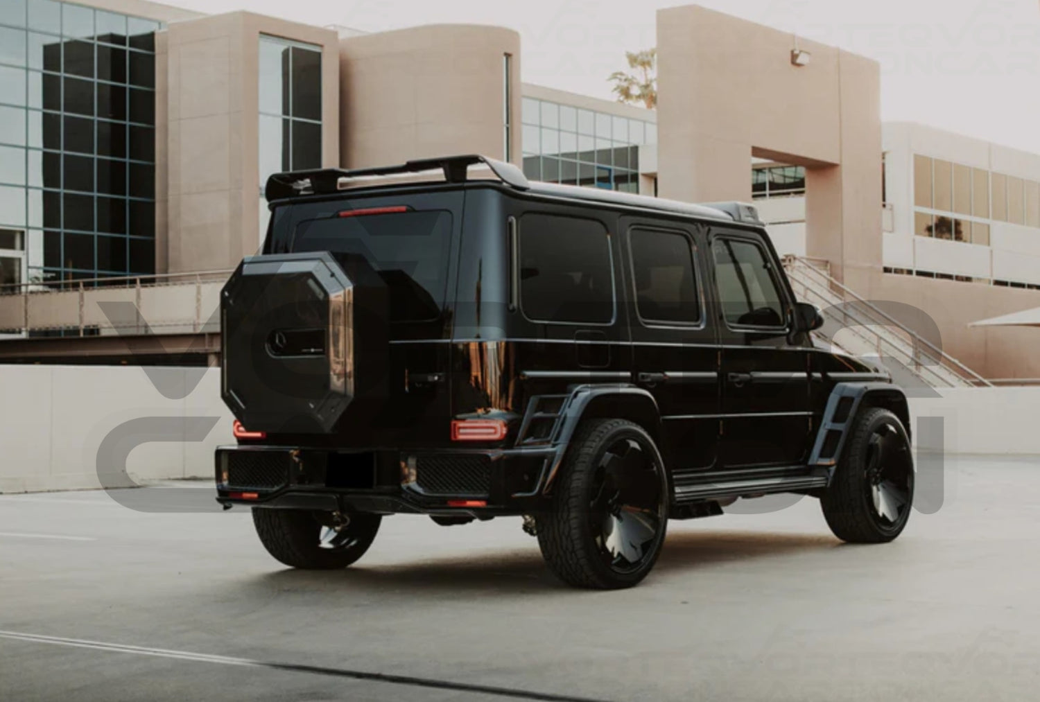 Carbon Fiber Rear Roof Spoiler (V1) - Mercedes G Wagon G550 G63 AMG (W464 G-Class)