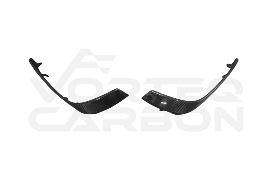 Carbon Fiber Front Bumper Upper Vent Canards - Mercedes Benz W205 C63/S AMG (2015-2021)