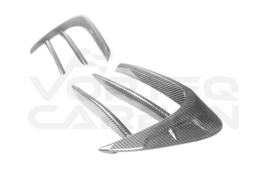 Carbon Fiber M Style Front Bumper Vent Trim - Mercedes Benz S Class W223 Sedan (2021-2024)