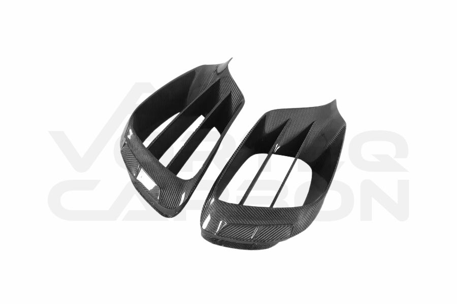 Carbon Fiber M Style Front Bumper Vent Trims - Mercedes Benz S63 W222 Sedan (2017-2020)