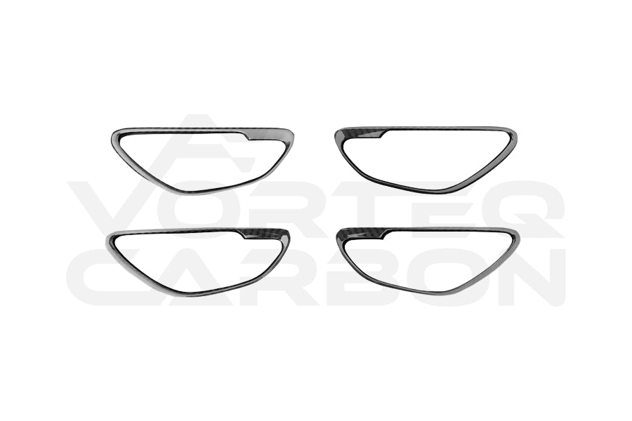 Carbon Fiber Interior Door Handle Cover Trim - Mercedes Benz W205 C Class GLC X253 (2015-2021)