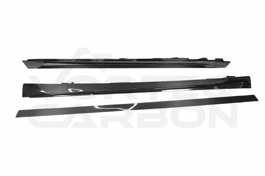 Partial Carbon Fiber M Style Side Skirts - Mercedes Benz S63 W222 Sedan (2017-2020)