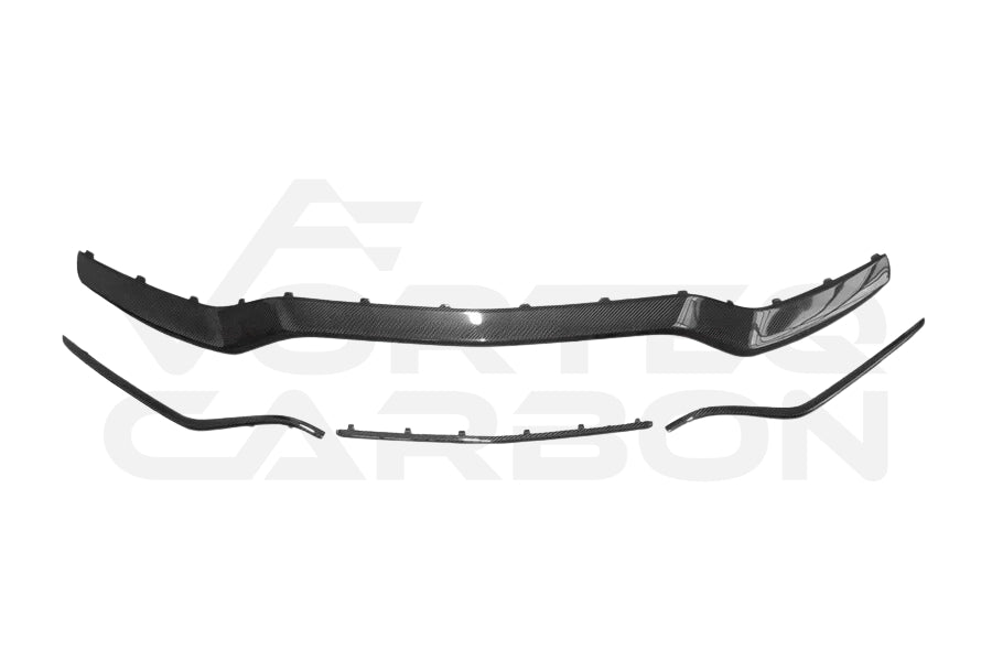 Carbon Fiber Front Bumper Lower Vent Trim Lip - Mercedes Benz W205 C63/S AMG (2015-2021)