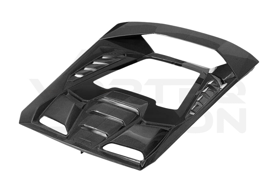 Carbon Fiber Technica Style Rear Engine Hood- Lamborghini Huracan LP610 / LP580 / EVO Coupe (2015-2025)