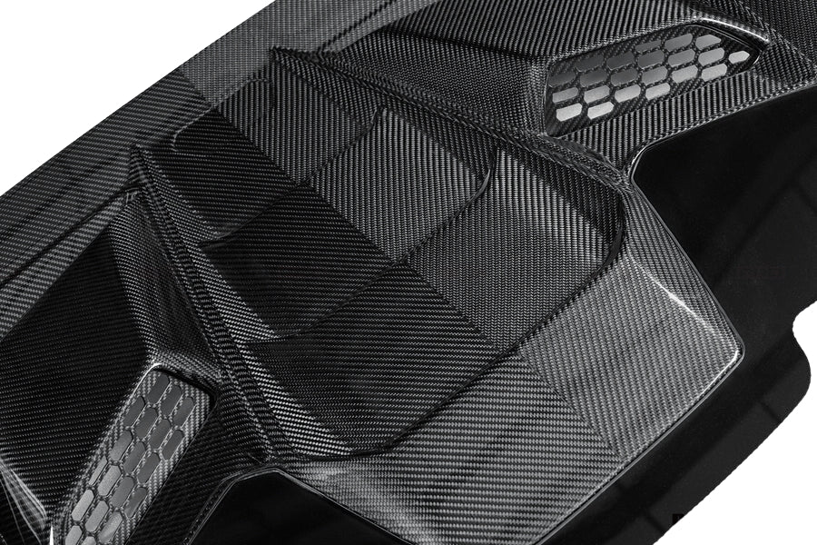 Carbon Fiber Technica Style Rear Engine Hood- Lamborghini Huracan LP610 / LP580 / EVO Coupe (2015-2025)