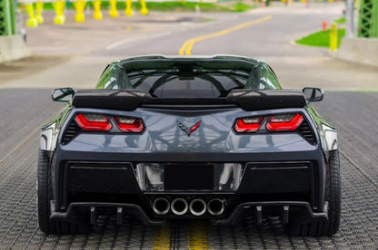 Carbon Fiber 3 Piece Trunk Spoiler - Chevrolet Corvette C7 Z06 Grandsport (2013-2019)