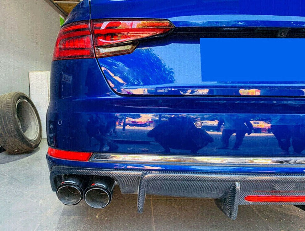 Carbon Fiber Rear Diffuser - Audi A4 B9 Sedan (2017-2019)