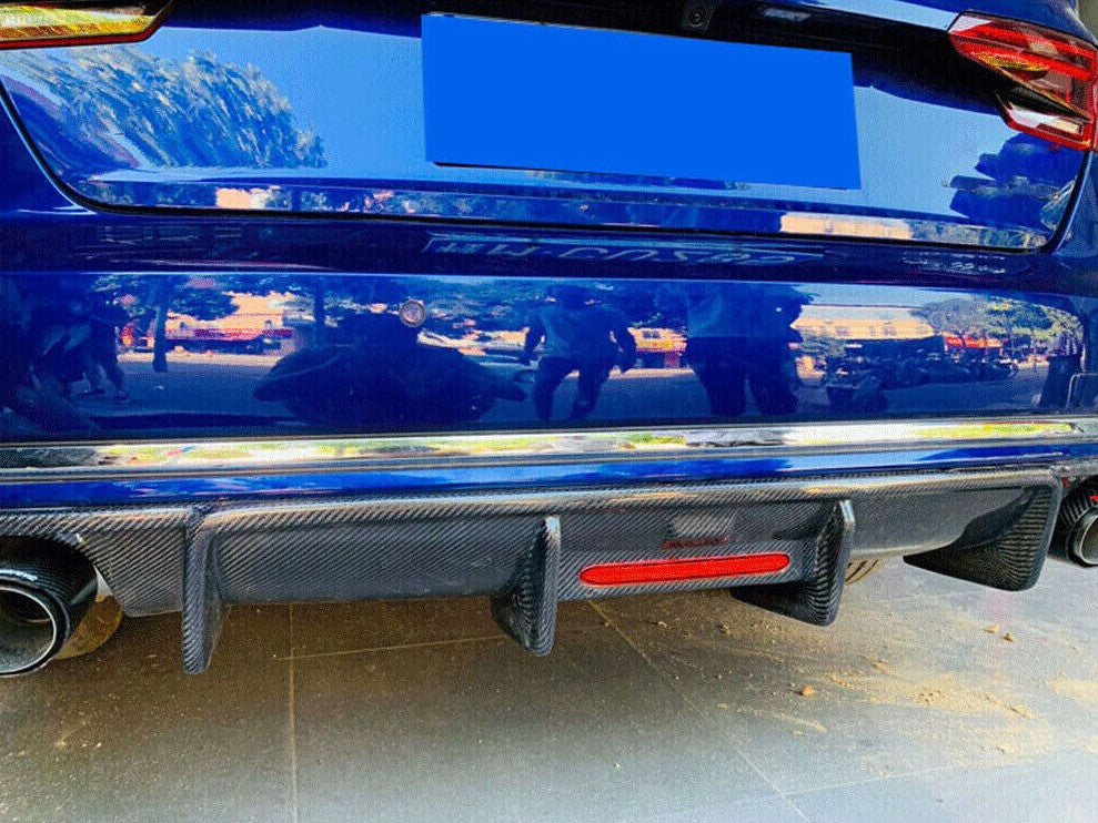 Carbon Fiber Rear Diffuser - Audi A4 B9 Sedan (2017-2019)