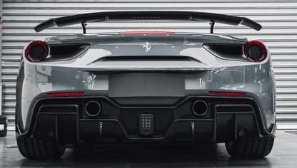 Carbon Fiber I Style Rear Diffuser - Ferrari 488 GTB/Spyder (2015-2020)