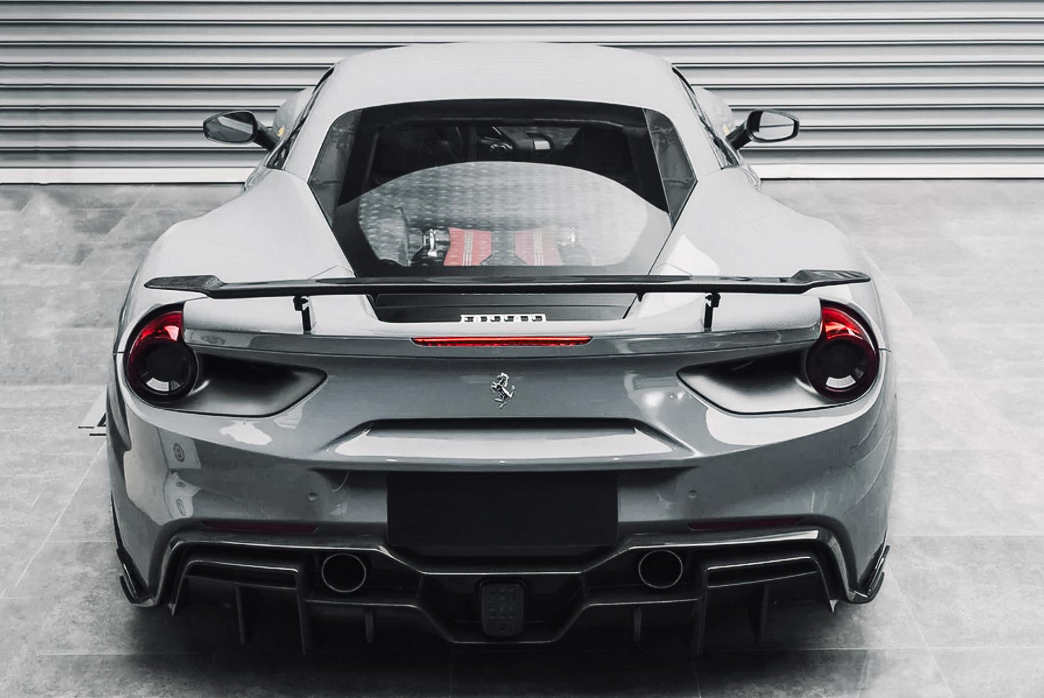 Carbon Fiber I Style Rear Diffuser - Ferrari 488 GTB/Spyder (2015-2020)