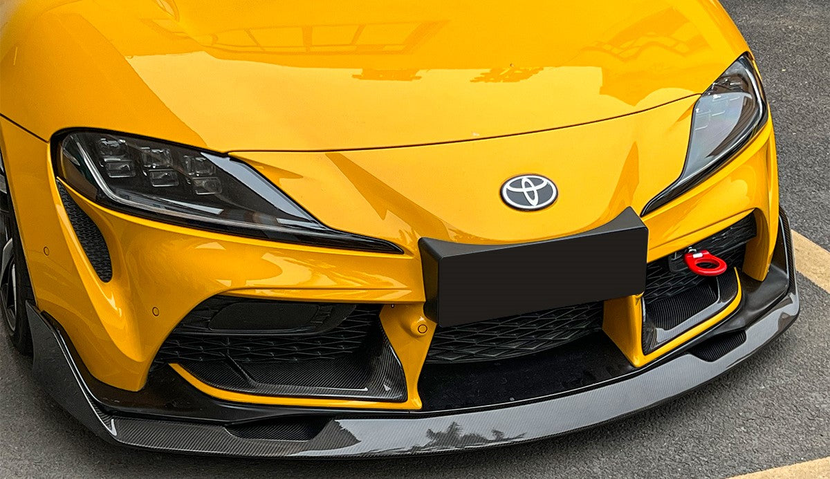 Carbon Fiber Front Bumper Lower Trim Garnish - Toyota Supra A90 A91