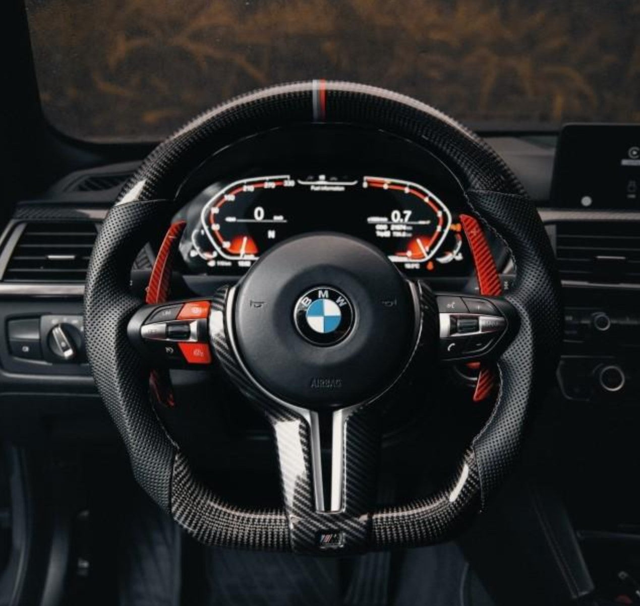 Fully Custom Carbon Fiber Steering Wheel - BMW F Chassis