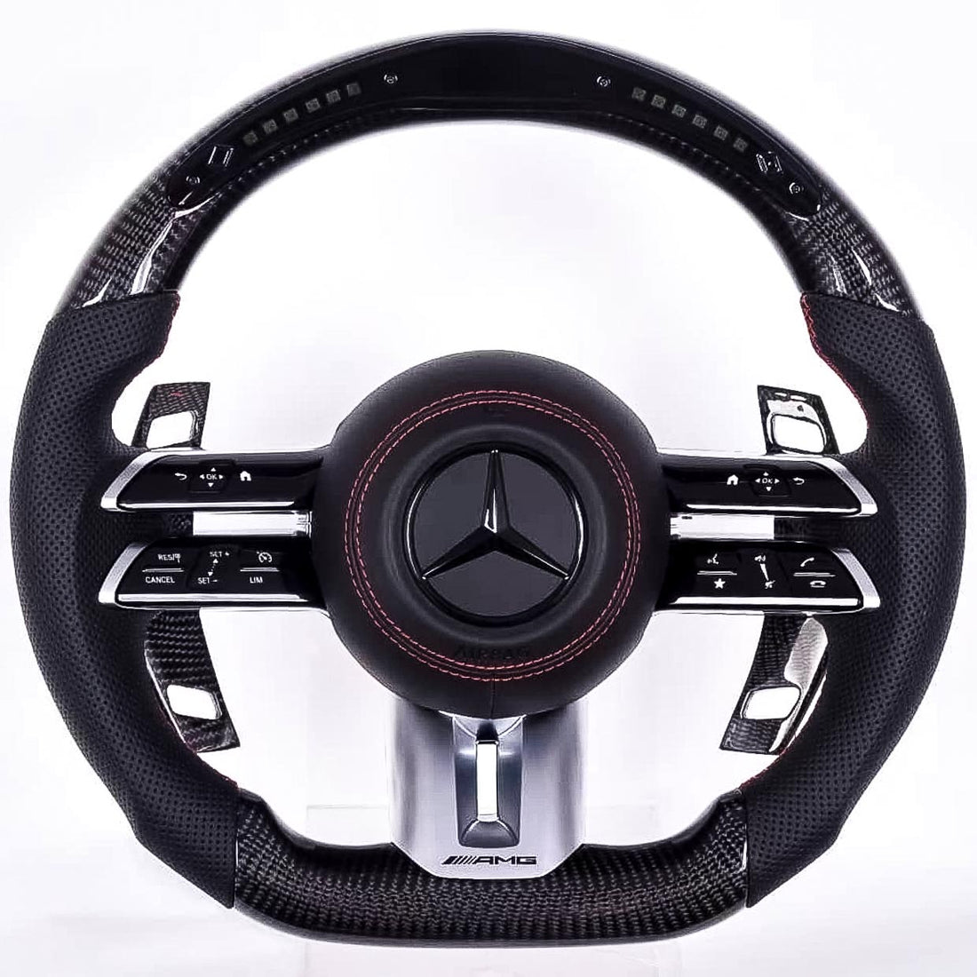 Fully Custom Carbon Fiber Steering Wheel - Mercedes AMG Style V3