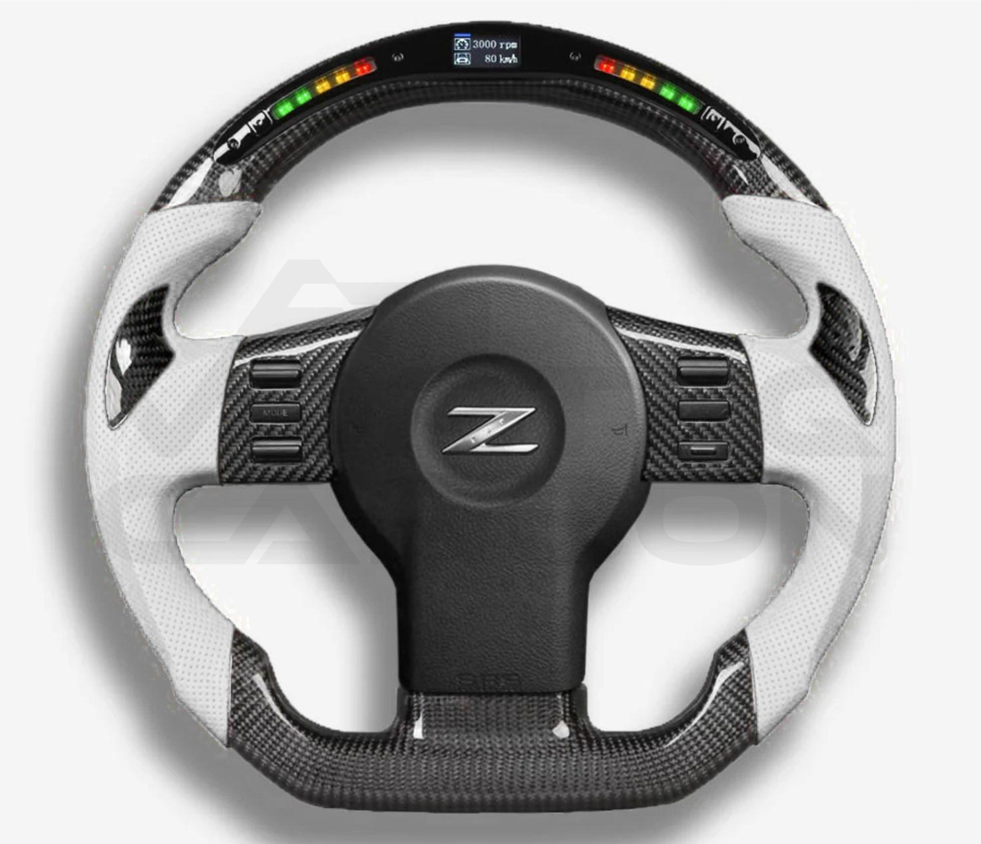 Fully Custom Carbon Fiber Steering Wheel - Nissan 350Z Z33