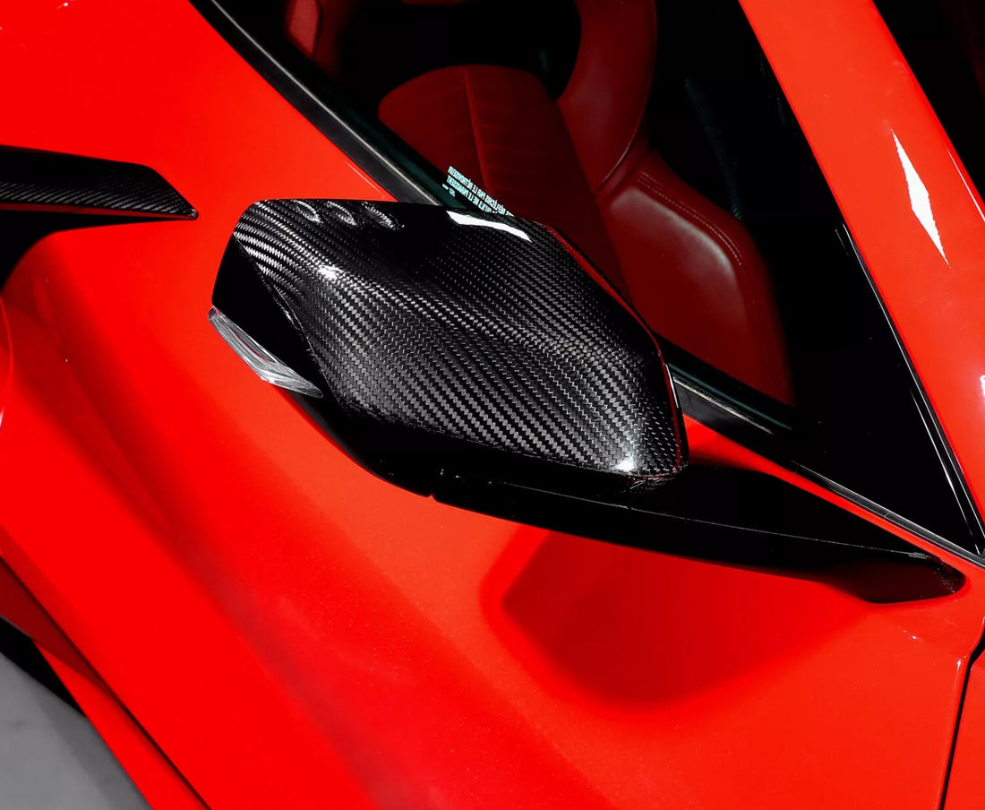 Carbon Fiber OEM Style Mirror Caps - Chevrolet Corvette C8