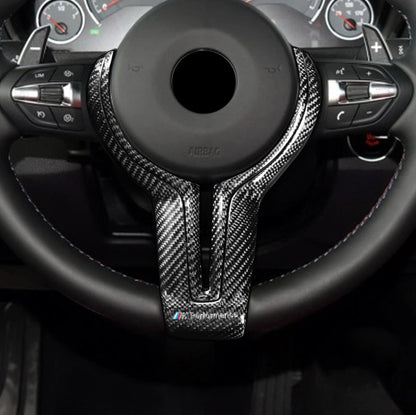 Carbon Fiber Steering Wheel Trim Cover - BMW F80 M3 / F82 F83 M4