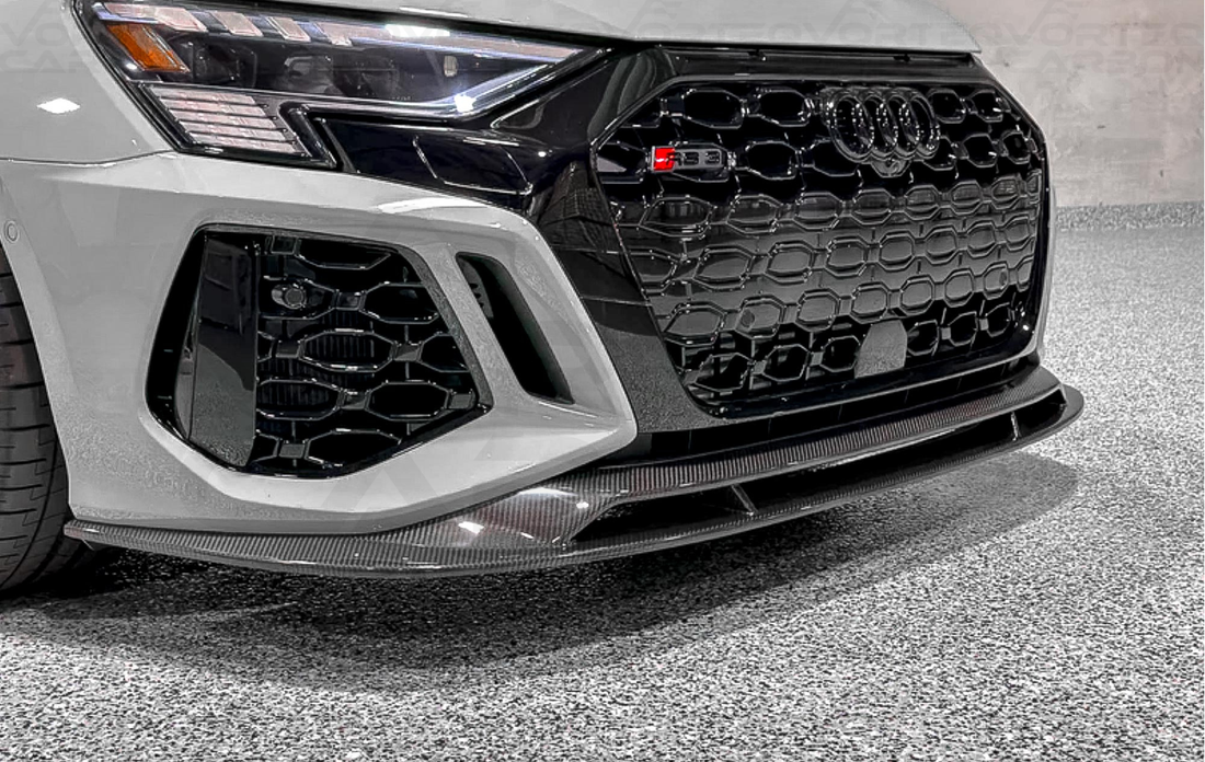 Carbon Fiber Performance Style Front Lip - Audi RS3 Sedan (2022-2024)