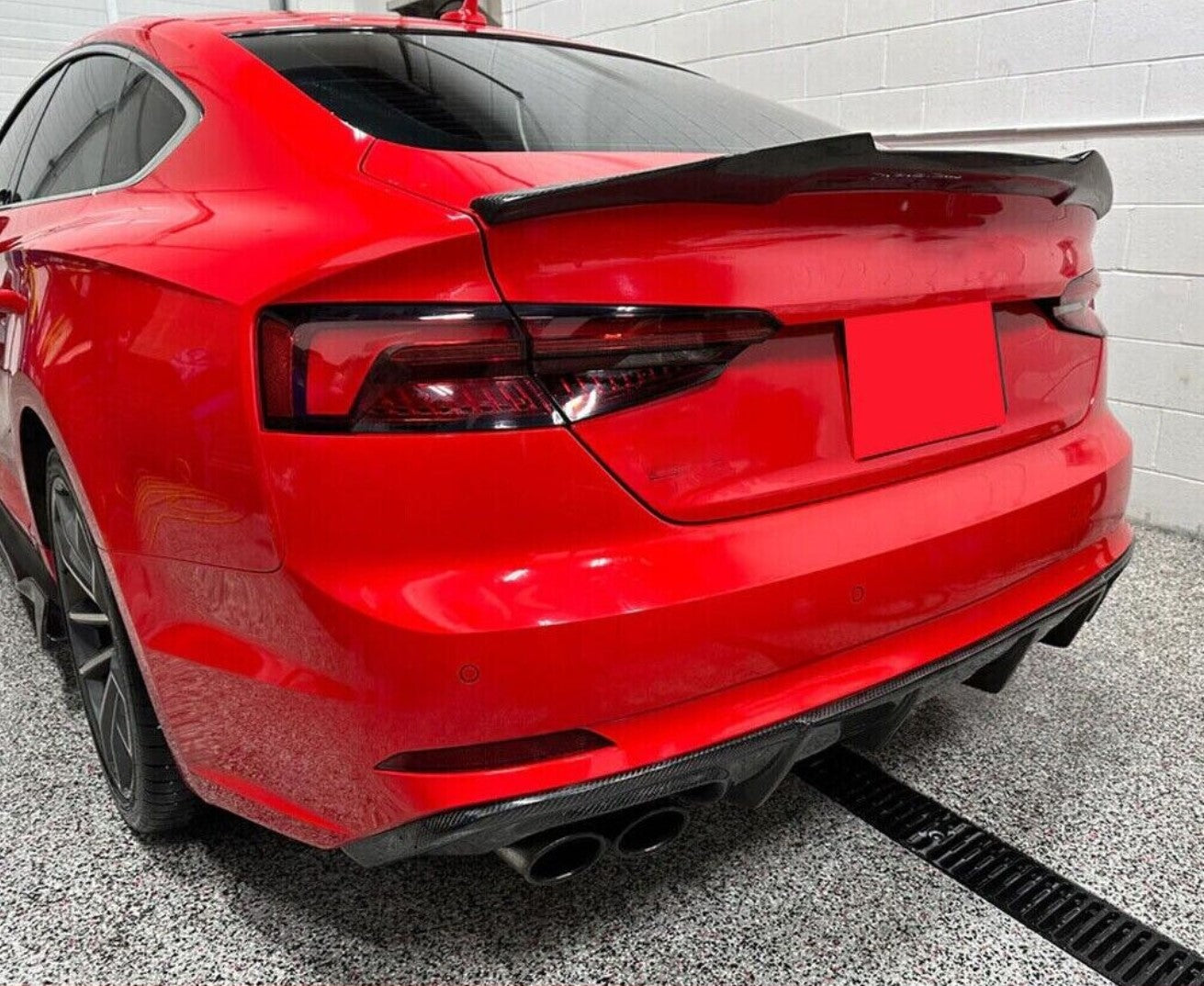 Carbon Fiber Trunk Spoiler M4 Style - Audi A5 S5 RS5 B9 Sedan (2018-2024)