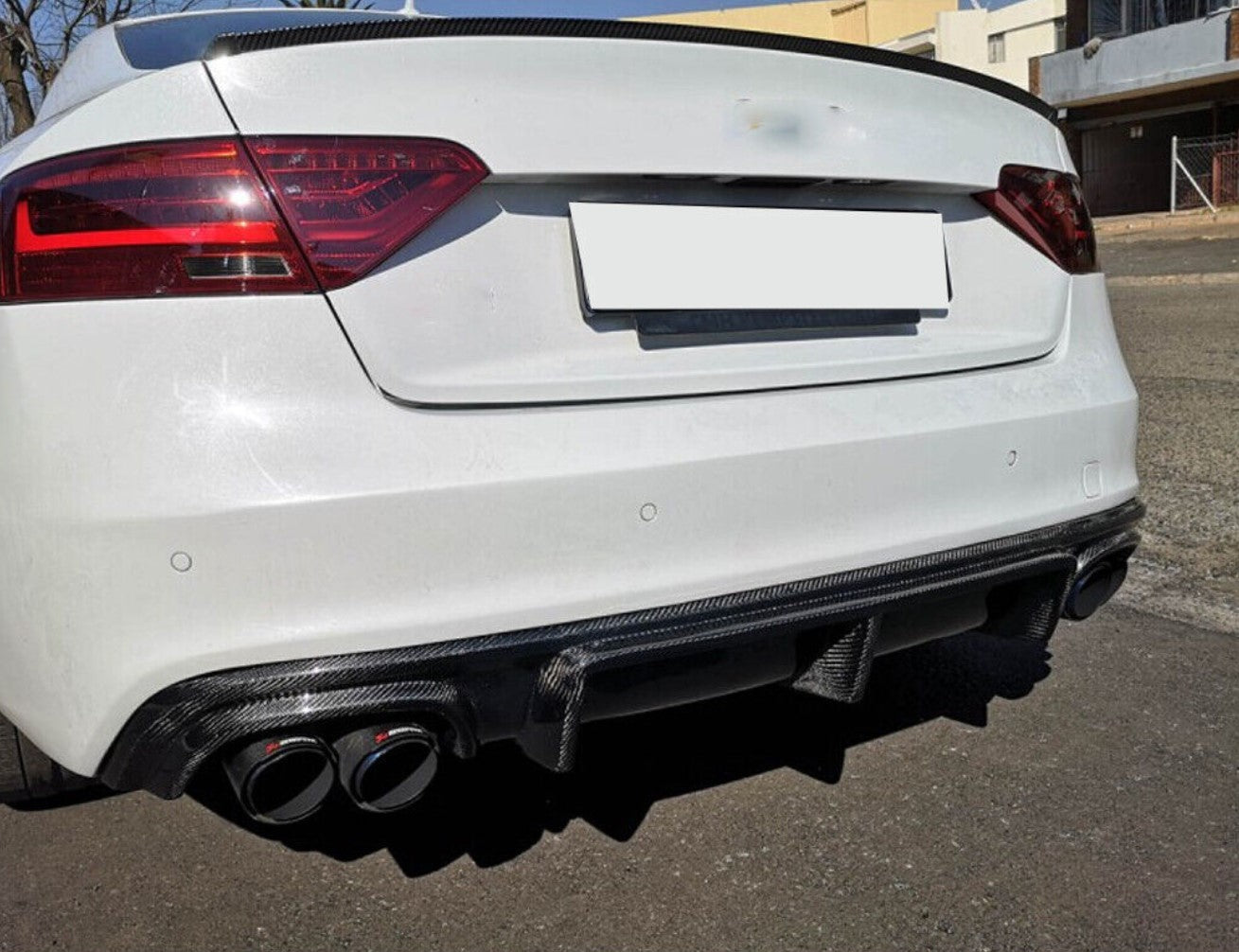 Carbon Fiber S-Line Style Rear Diffuser - Audi A5 S5 RS5 B8.5 Coupe (2012-2017)