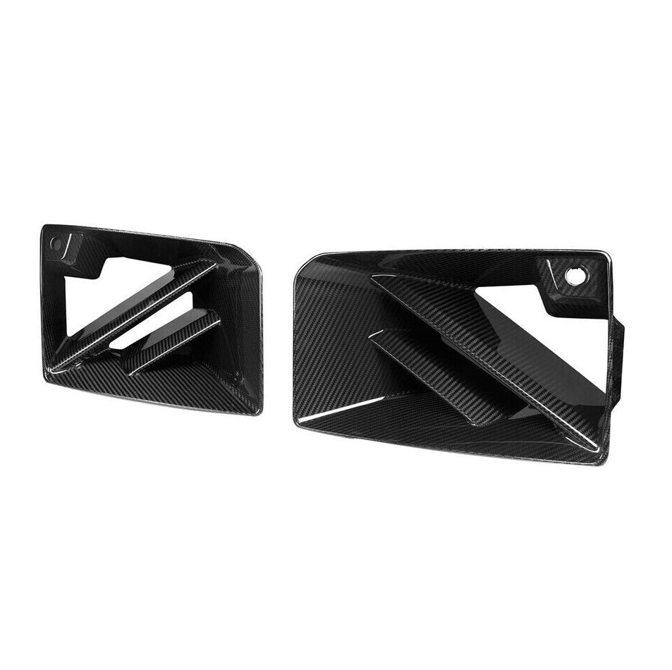 Carbon Fiber Front Side Vent (Dual Diagonal Slat) - BMW G87 M2