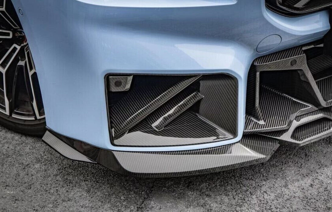 Carbon Fiber Front Side Vent (Dual Diagonal Slat) - BMW G87 M2