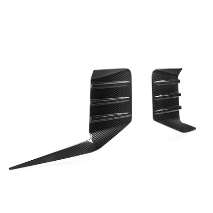 Carbon Fiber Rear Side Vent Trim Canard - BMW G87 M2