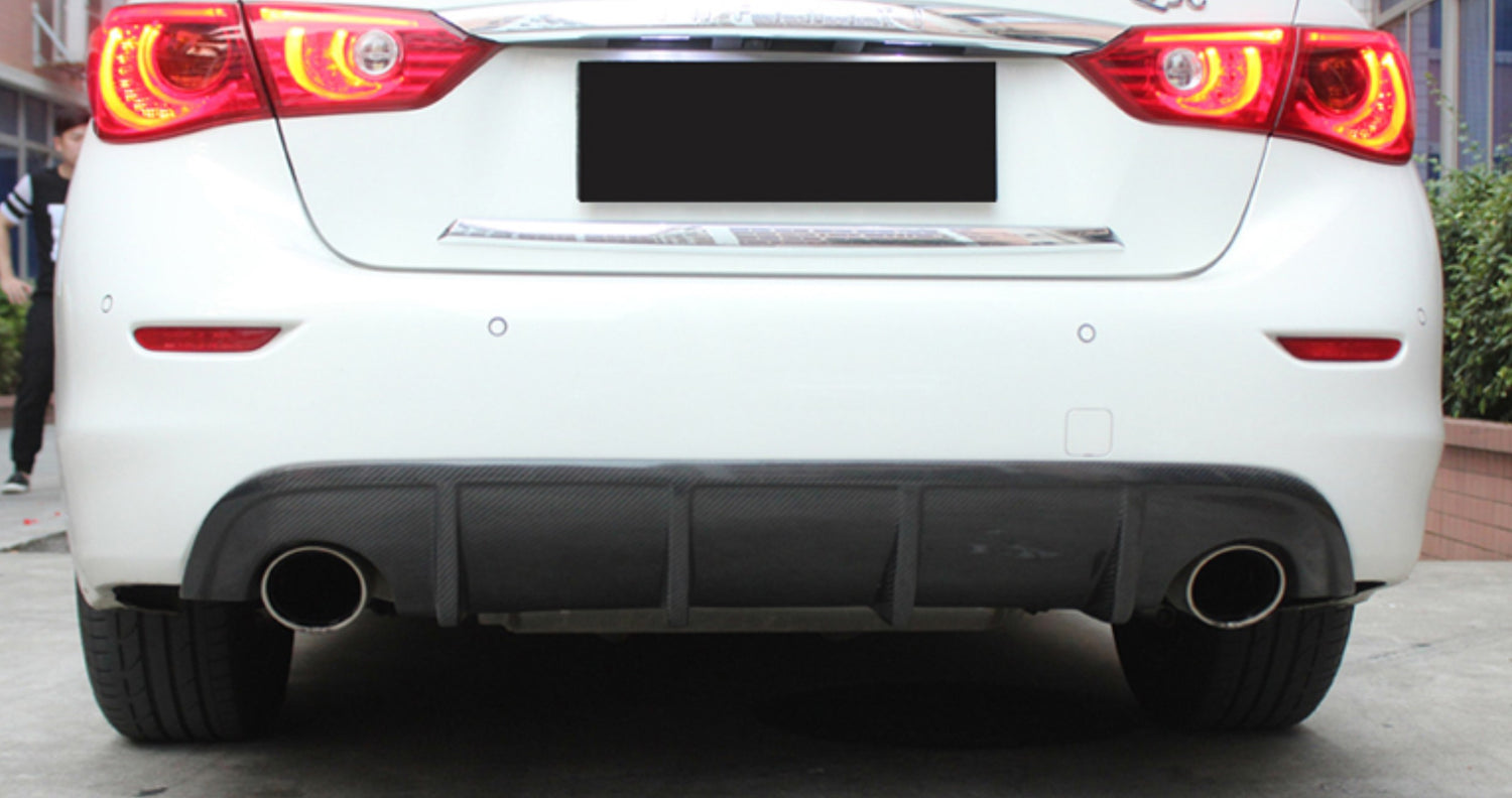 Carbon Fiber Rear Diffuser (V1) - Infiniti Q50 (2014-2017)