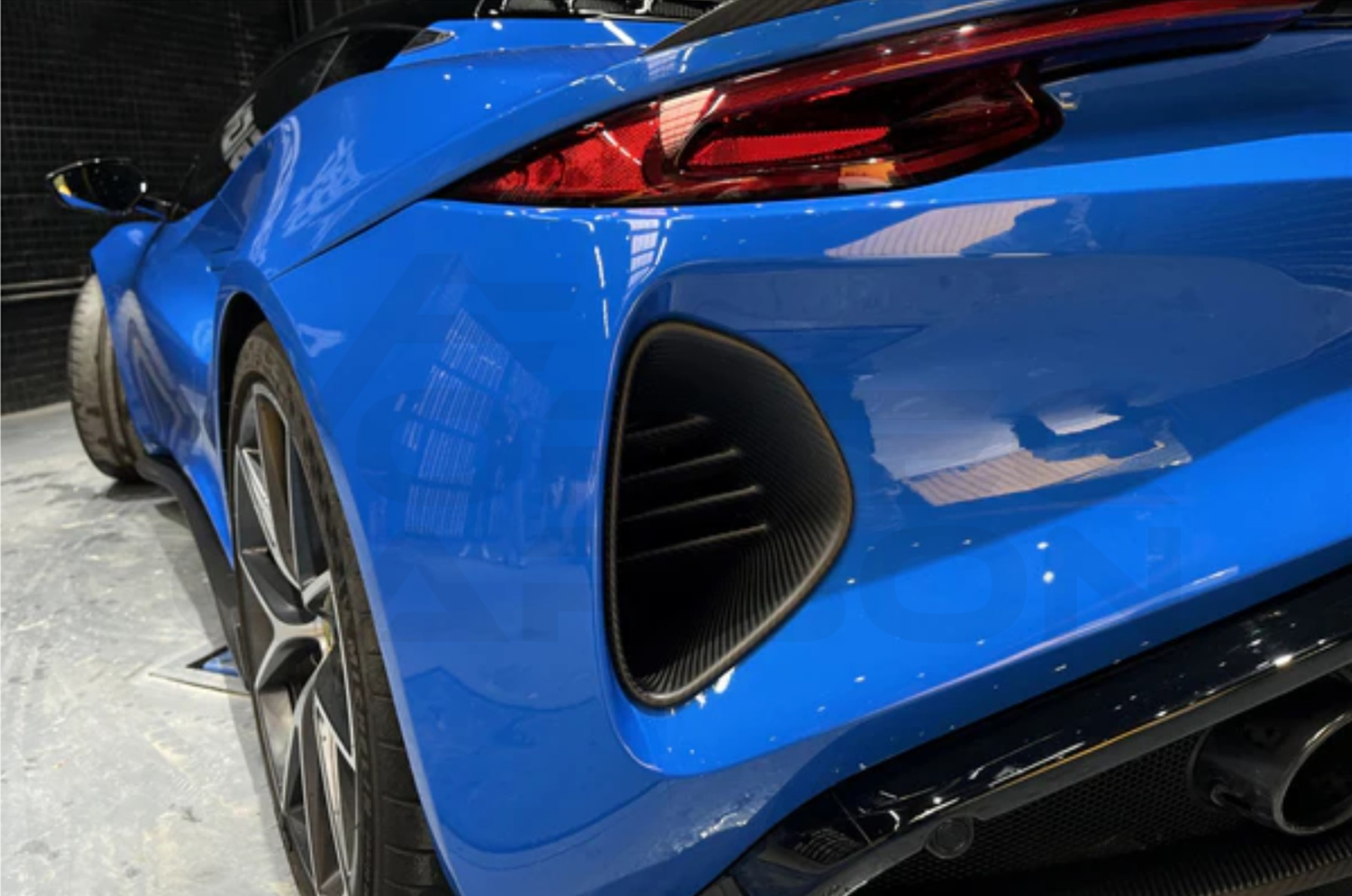 Carbon Fiber Performance Rear Bumper Vents - Lotus Emira