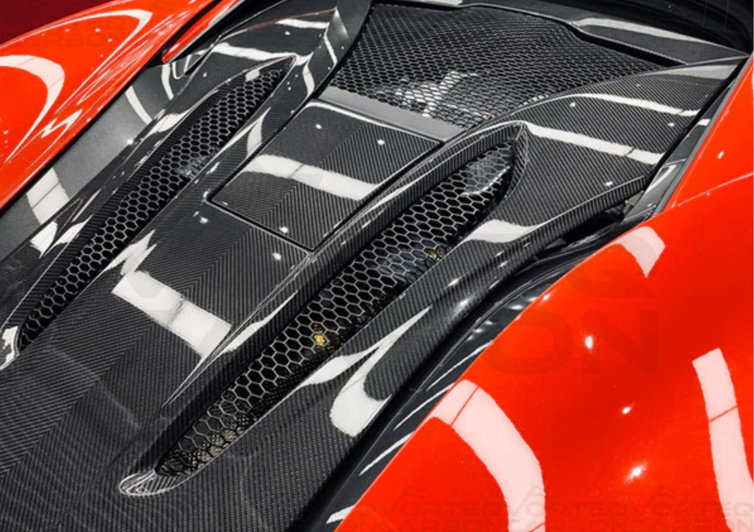 Carbon Fiber Rear Engine Cover Replacement - McLaren 570S/540C Coupe