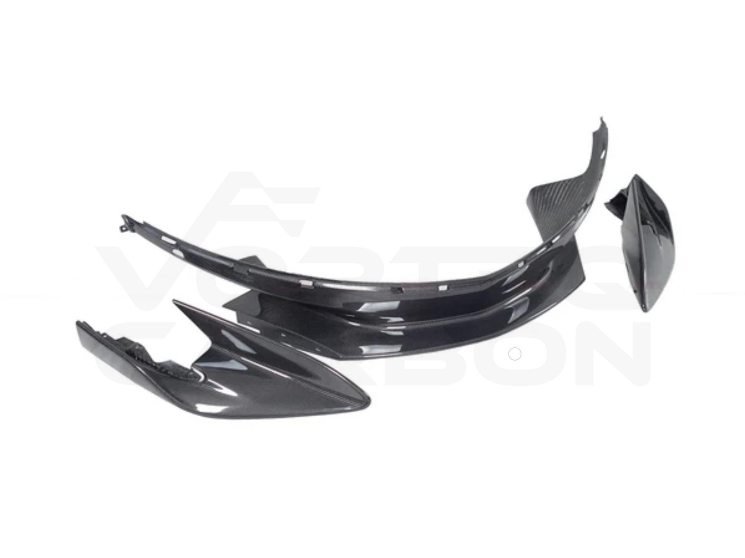 Carbon Fiber Front Lip Splitter (3 Piece) - McLaren 600LT