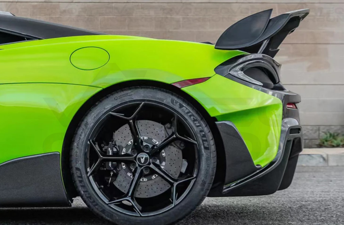 Carbon Fiber Rear Bumper Side Canards - McLaren 600LT