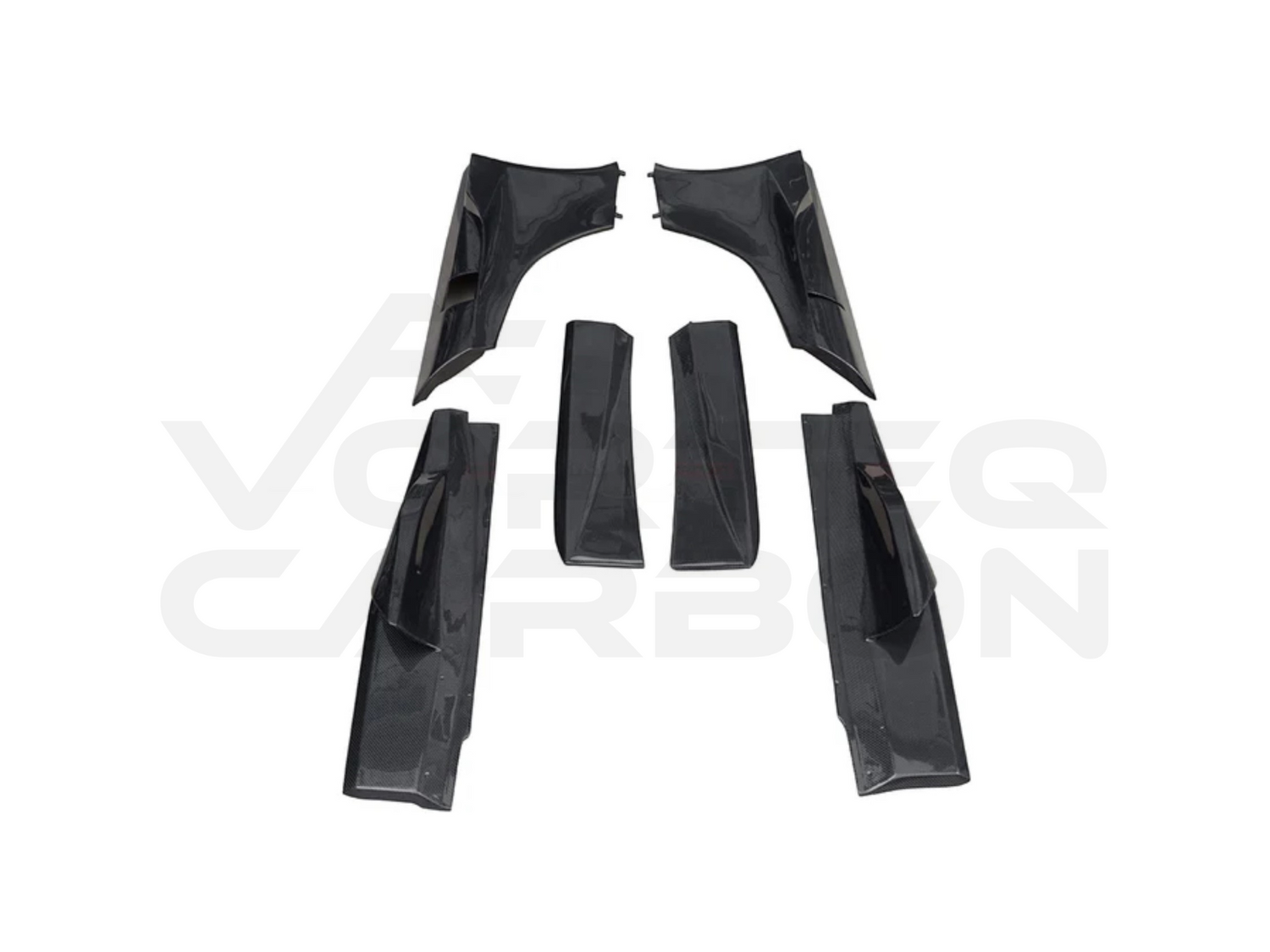 Carbon Fiber B Style Full Side Skirts - McLaren 650S