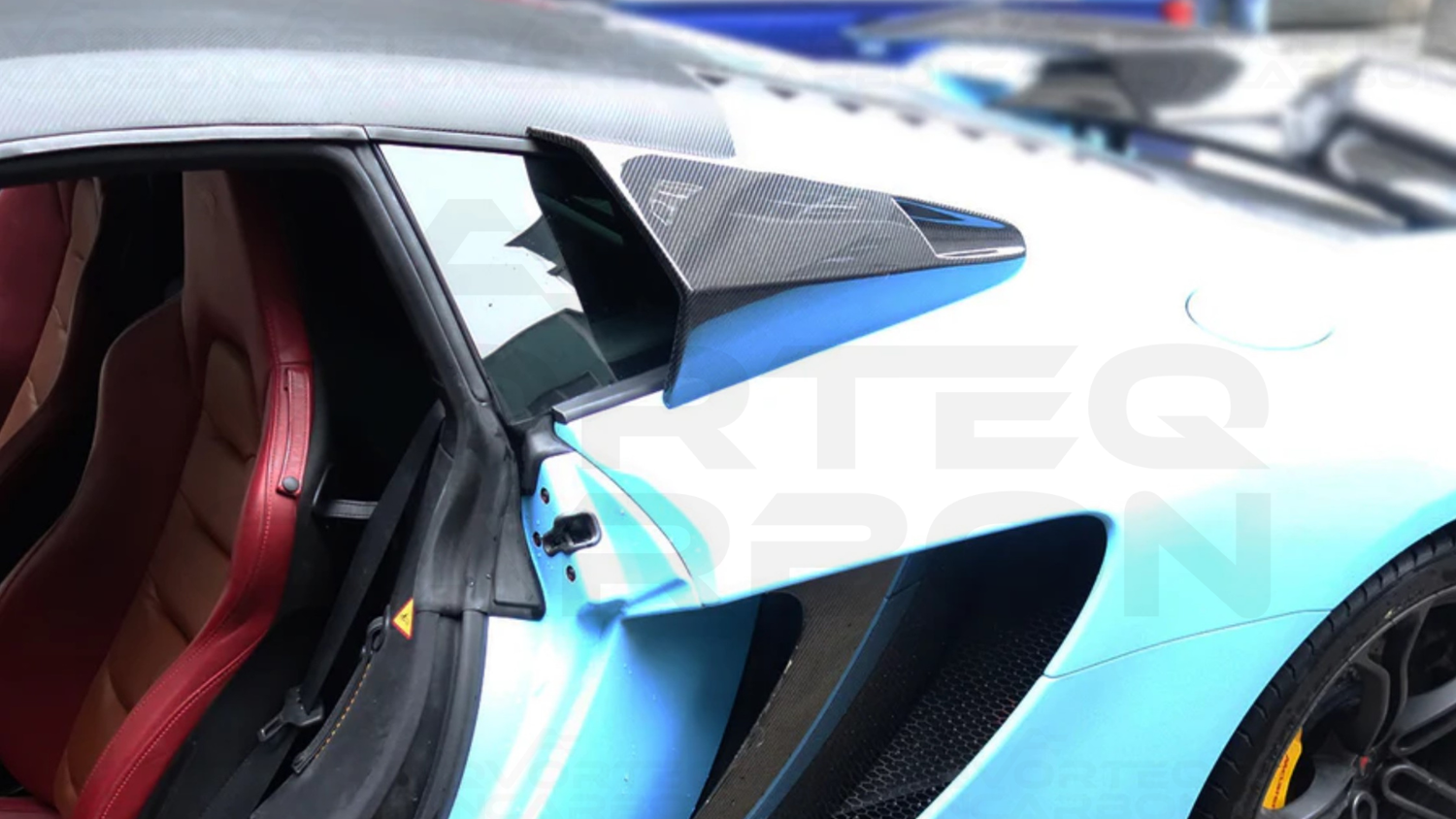 Carbon Fiber Side Window Scoops - McLaren 650S