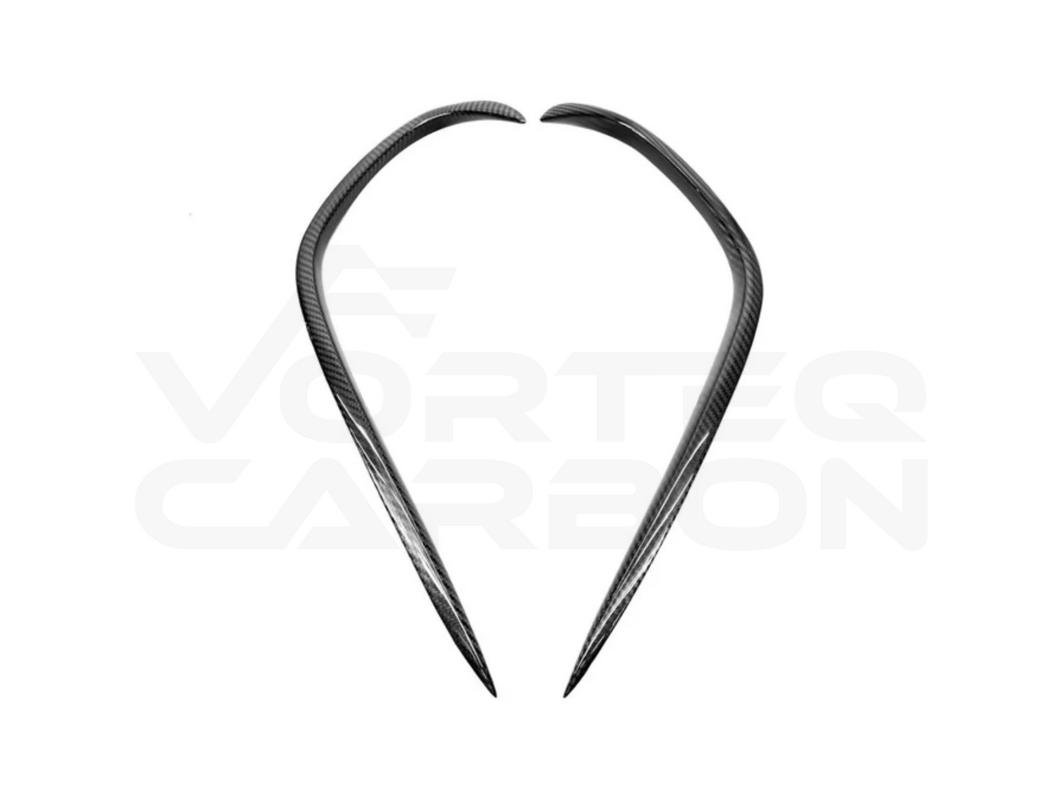 vorteq carbon fiber mclaren gt wp style front air vent trim