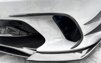 vorteq carbon fiber mclaren gt wp style front air vent trim