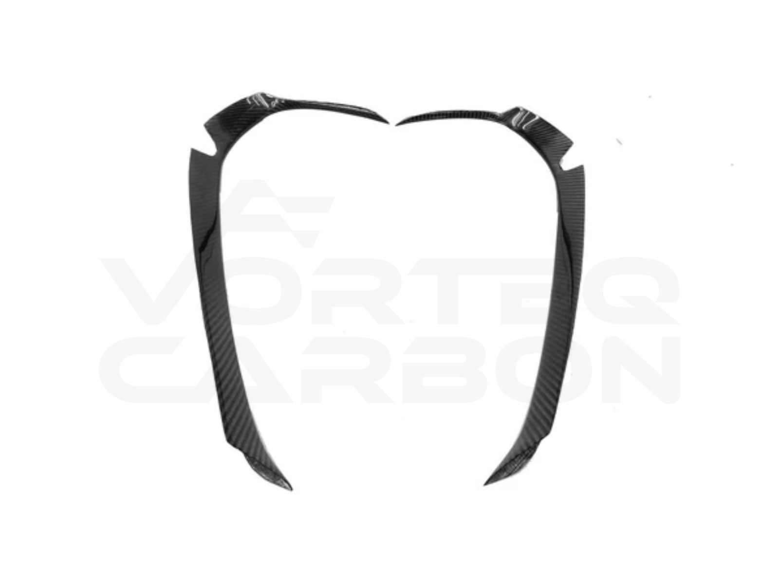 vorteq carbon fiber mclaren gt wp style side air vent trim