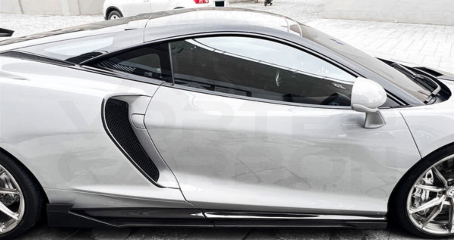 vorteq carbon fiber mclaren gt wp style side air vent trim