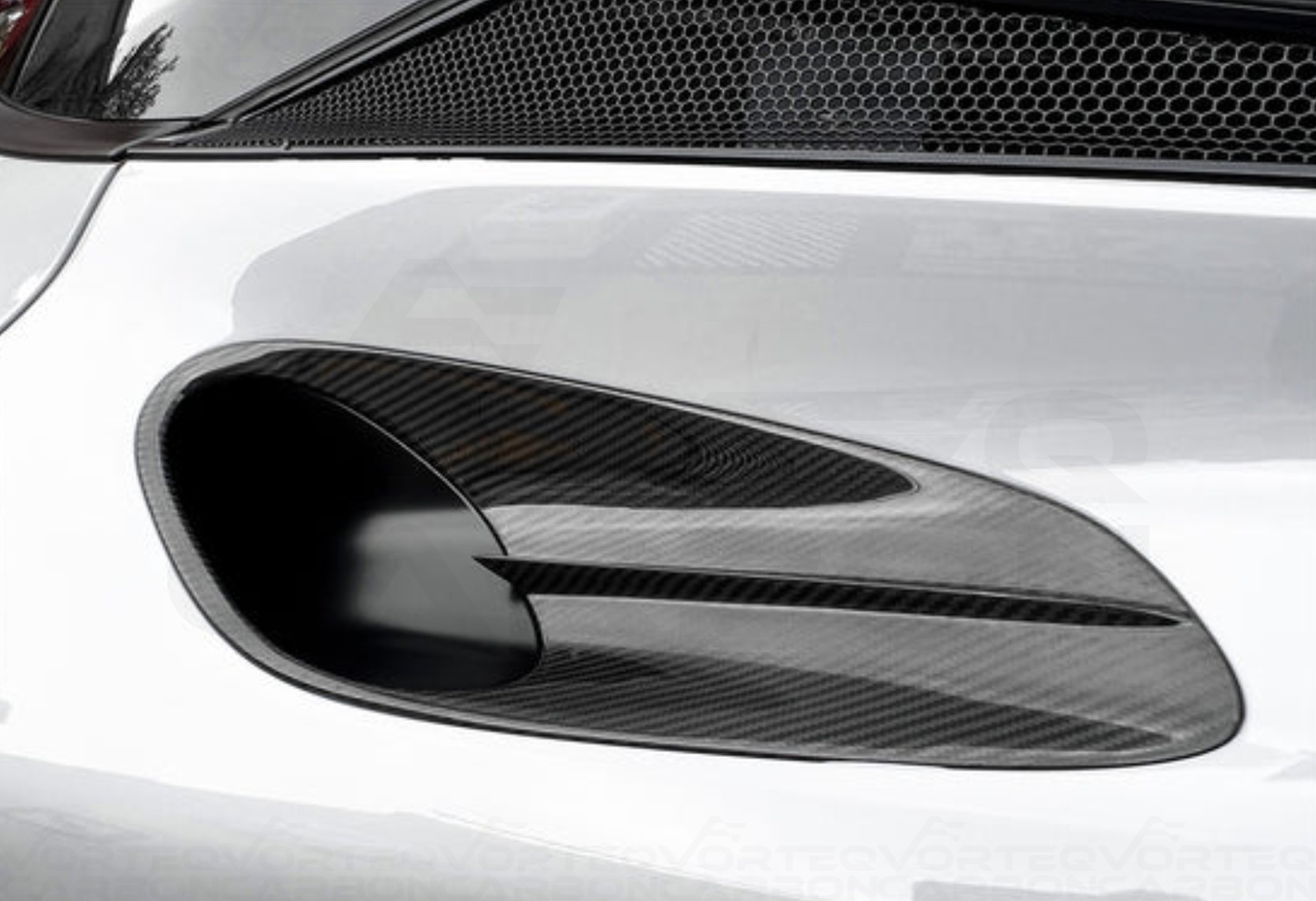 vorteq carbon fiber mclaren gt wp style upper side air vent trim