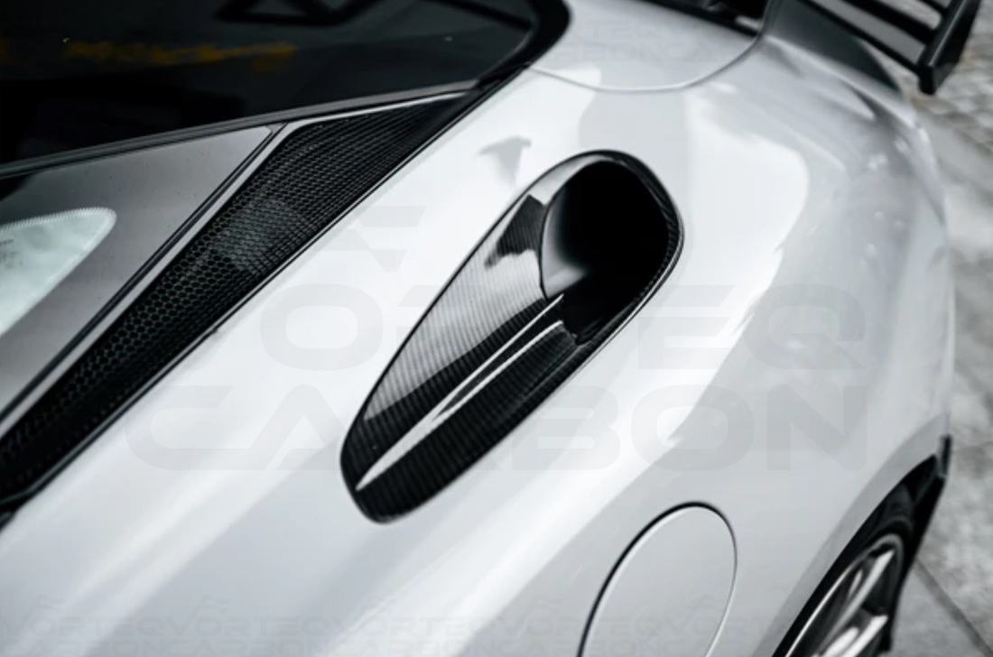 vorteq carbon fiber mclaren gt wp style upper side air vent trim