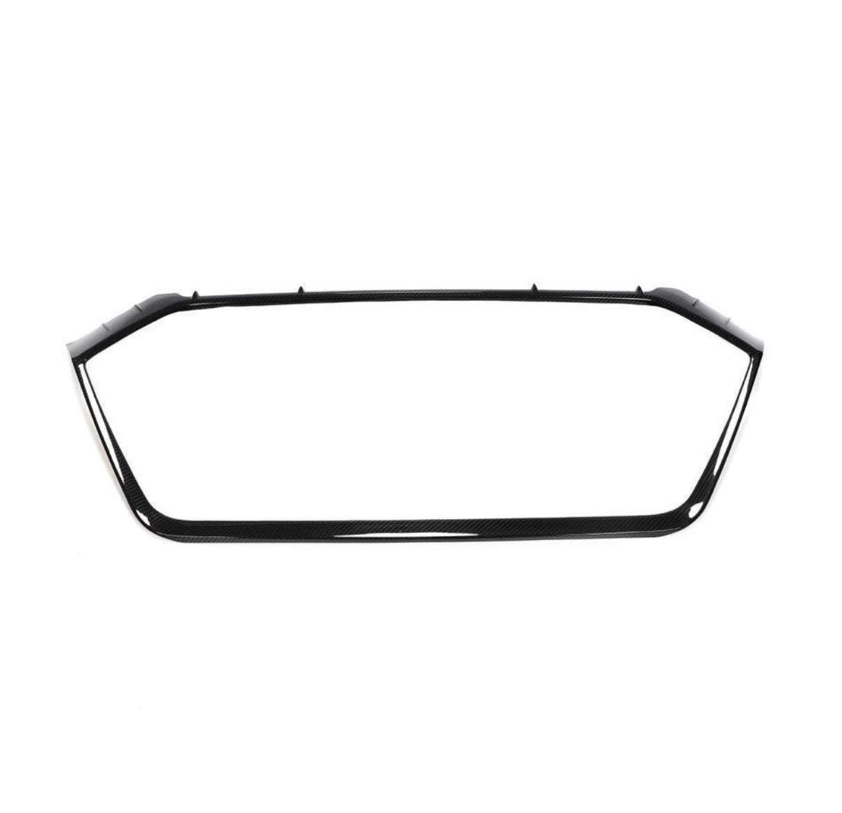 Carbon Fiber Front Grille Trim Cover - Audi RS6 C8 Avant (2019-2023)