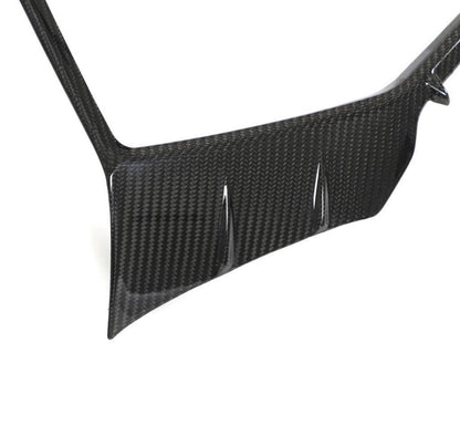 Carbon Fiber Front Grille Trim Cover - Audi RS6 C8 Avant (2019-2023)