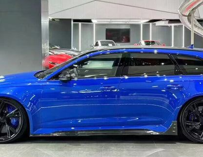 Carbon Fiber Side Skirts - Audi RS6 C8 Avant (2019-2023)