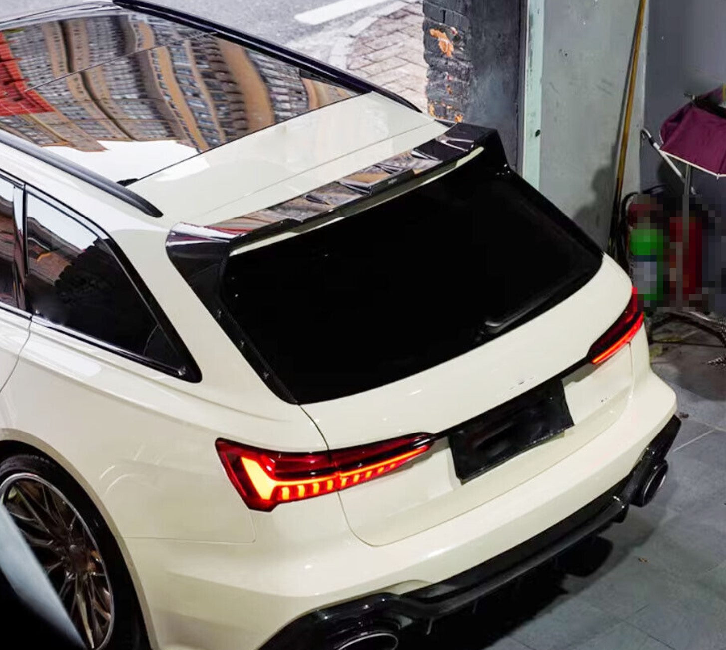 Carbon Fiber Rear Trunk Roof Spoiler V2 - Audi RS6 C8 Avant (2019-2023)