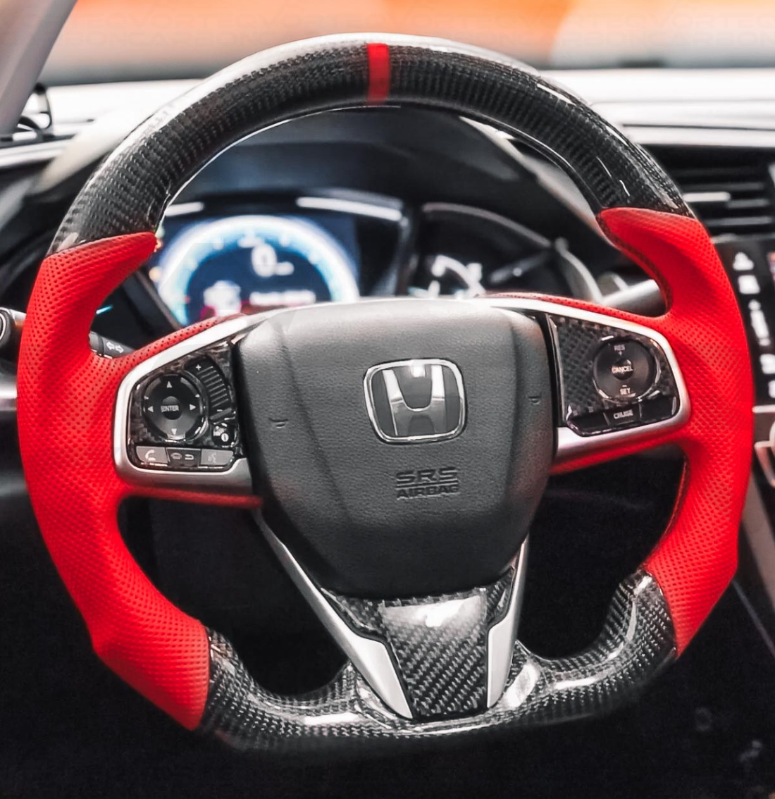 Fully Custom Carbon Fiber Steering Wheel - Honda Civic 10th Generation FC/FK (2016-2021)