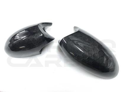 Honeycomb Carbon Fiber M Style Mirror Caps - BMW E90 E92 E93 (Non-M3)