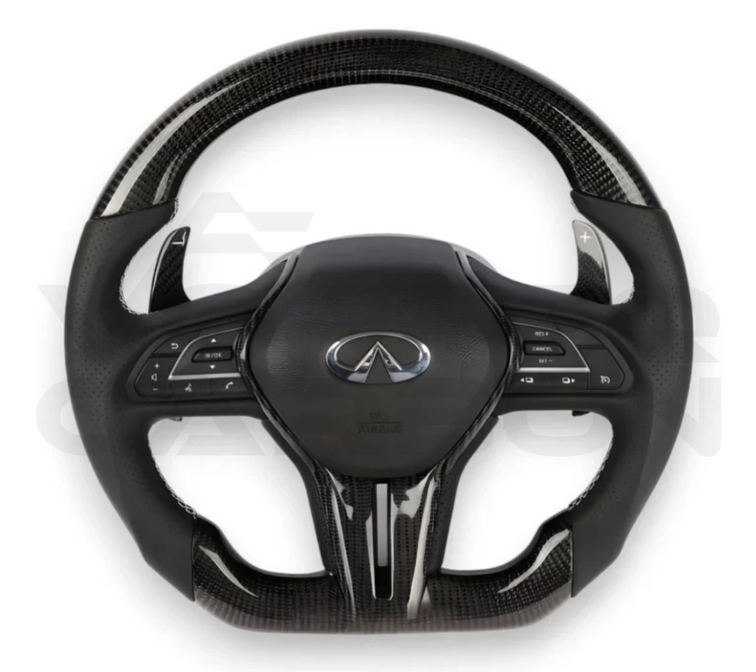 Fully Custom Carbon Fiber Steering Wheel - Infiniti Q50 (2018-2024)