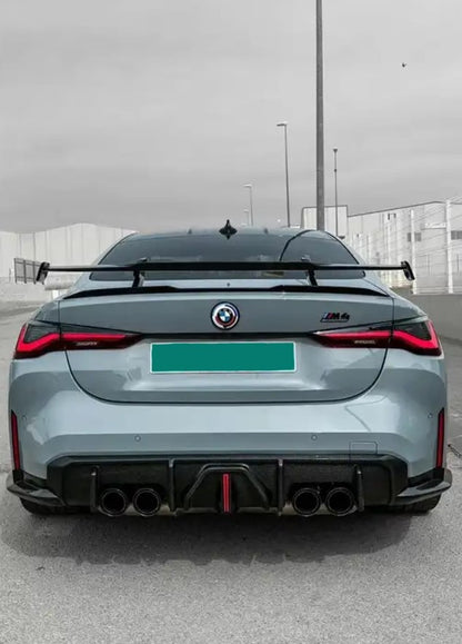 Carbon Fiber J Style LED Rear Diffuser - BMW G80 M3 / G82 M4