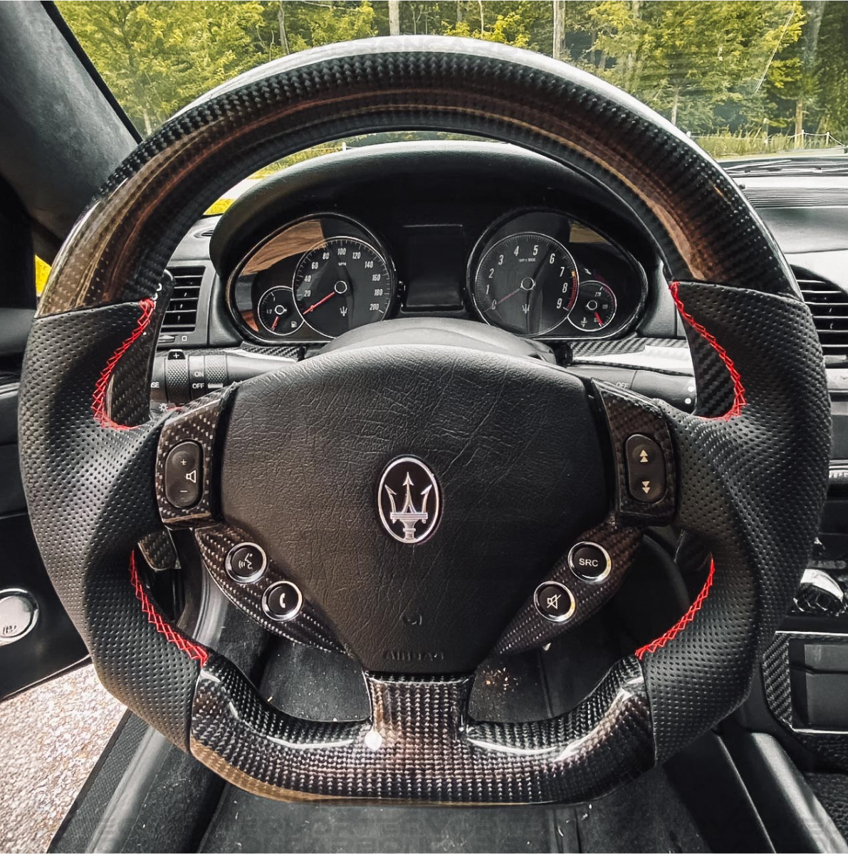 Fully Custom Carbon Fiber Steering Wheel - Maserati Granturismo