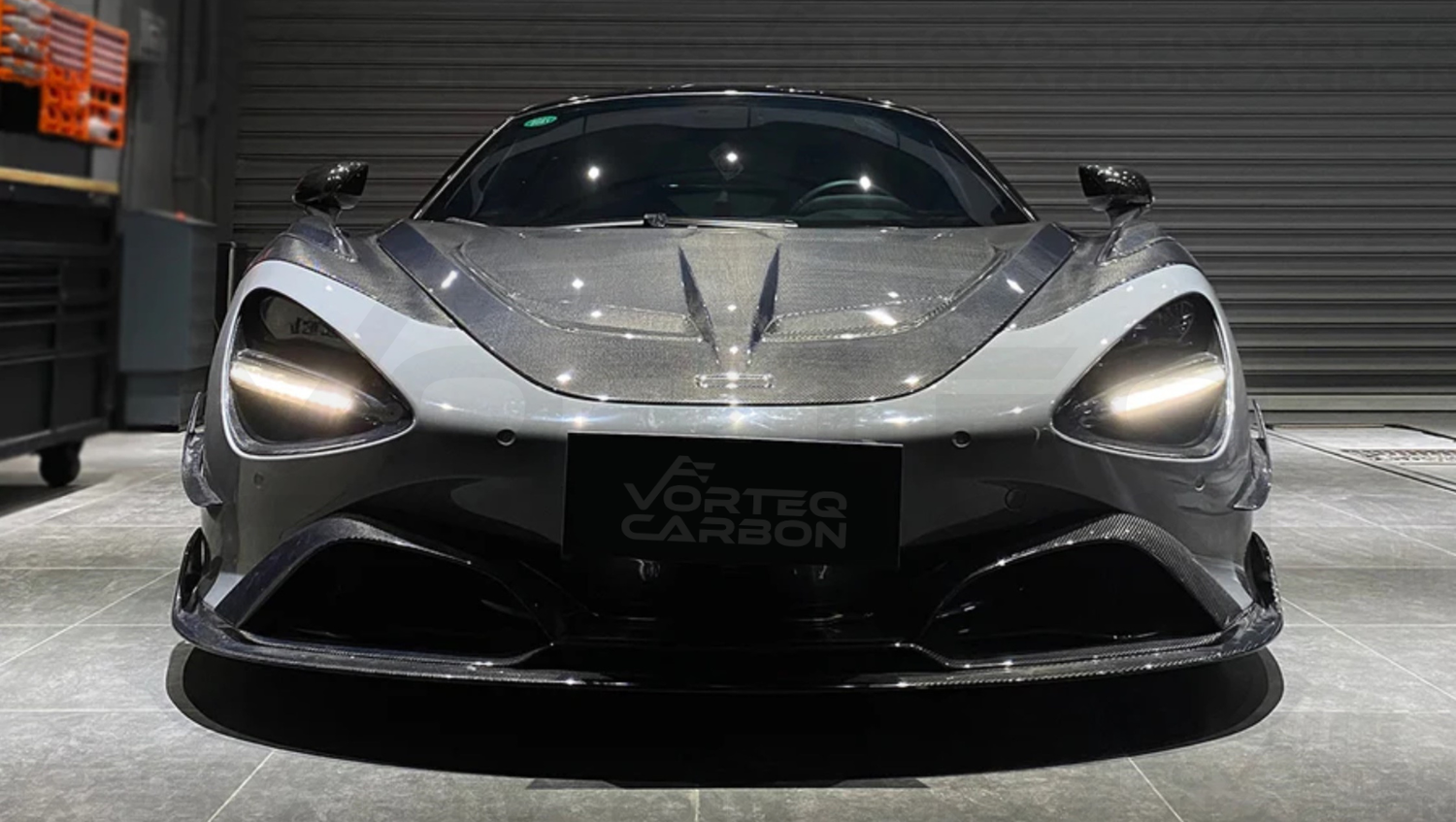 vorteq carbon mclaren 720s Se²NWB style front lip splitter